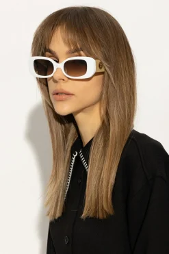 Linda Farrow WHITE ‘Lola’ sunglasses