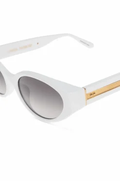 Linda Farrow WHITE Sunglasses