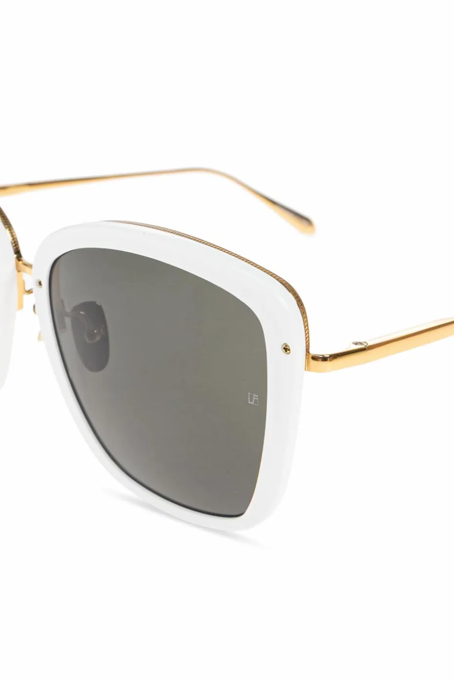 Linda Farrow WHITE Sunglasses