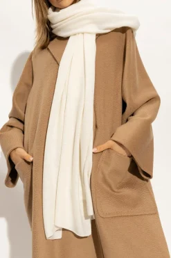 Lisa Yang cream ‘Paris’ cashmere scarf