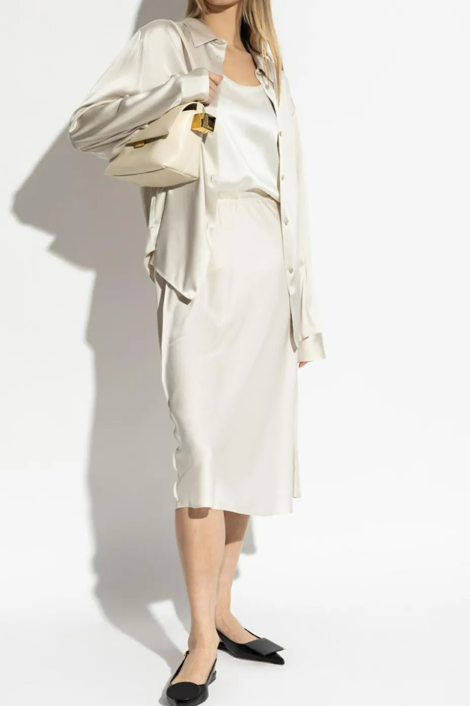 Lisa Yang GREY Silk Skirt