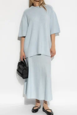 Lisa Yang light blue Sweater "Elvina"