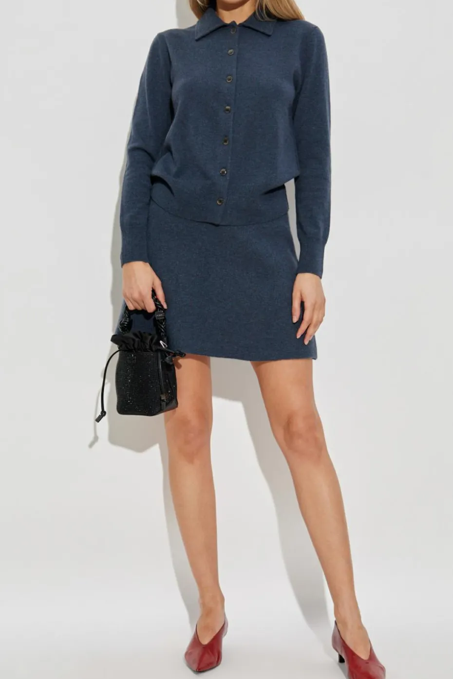 Lisa Yang NAVY BLUE Skirt `Clare`