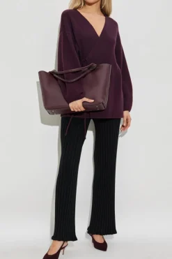 Lisa Yang PURPLE Cardigan "Laurina"