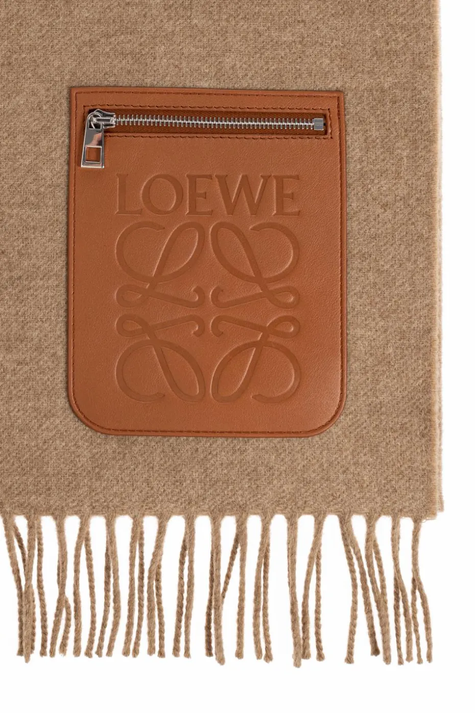 Loewe beige Scarf with pocket