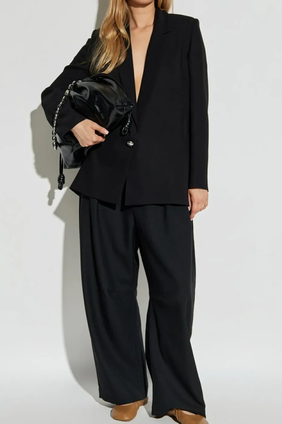 Loewe BLACK Blazer with wrap closure
