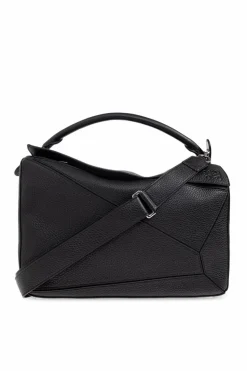 Loewe BLACK Handbag `Puzzle Large`
