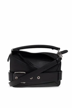 Loewe BLACK Handbag `Puzzle Small`