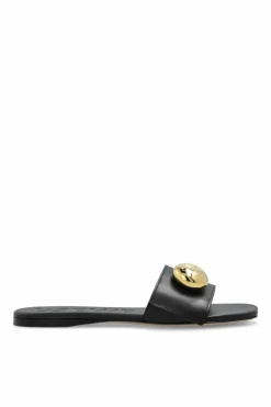 Loewe BLACK Leather slides