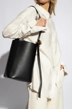 Loewe BLACK ‘Medium Pebble’ shoulder bag