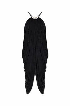 Loewe BLACK Off-shoulder dress