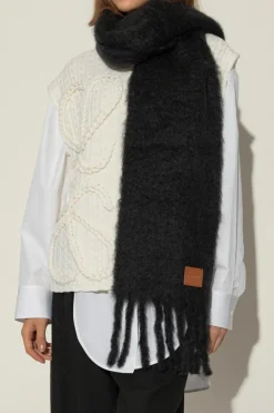 Loewe BLACK Scarf with logo