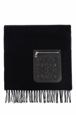 Loewe BLACK Scarf with pocket