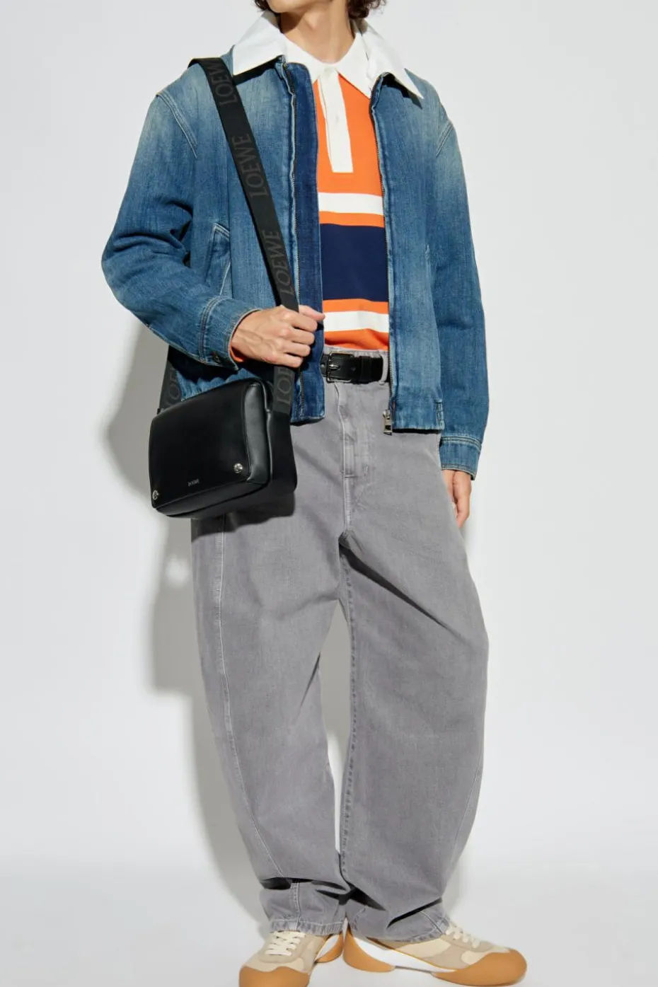 Loewe BLUE Denim jacket with collar