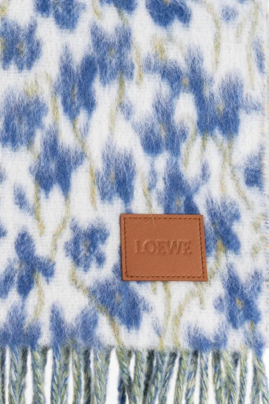 Loewe BLUE Scarf with floral motif