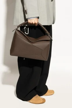 Loewe BROWN Handbag "Puzzle Edge New Large"