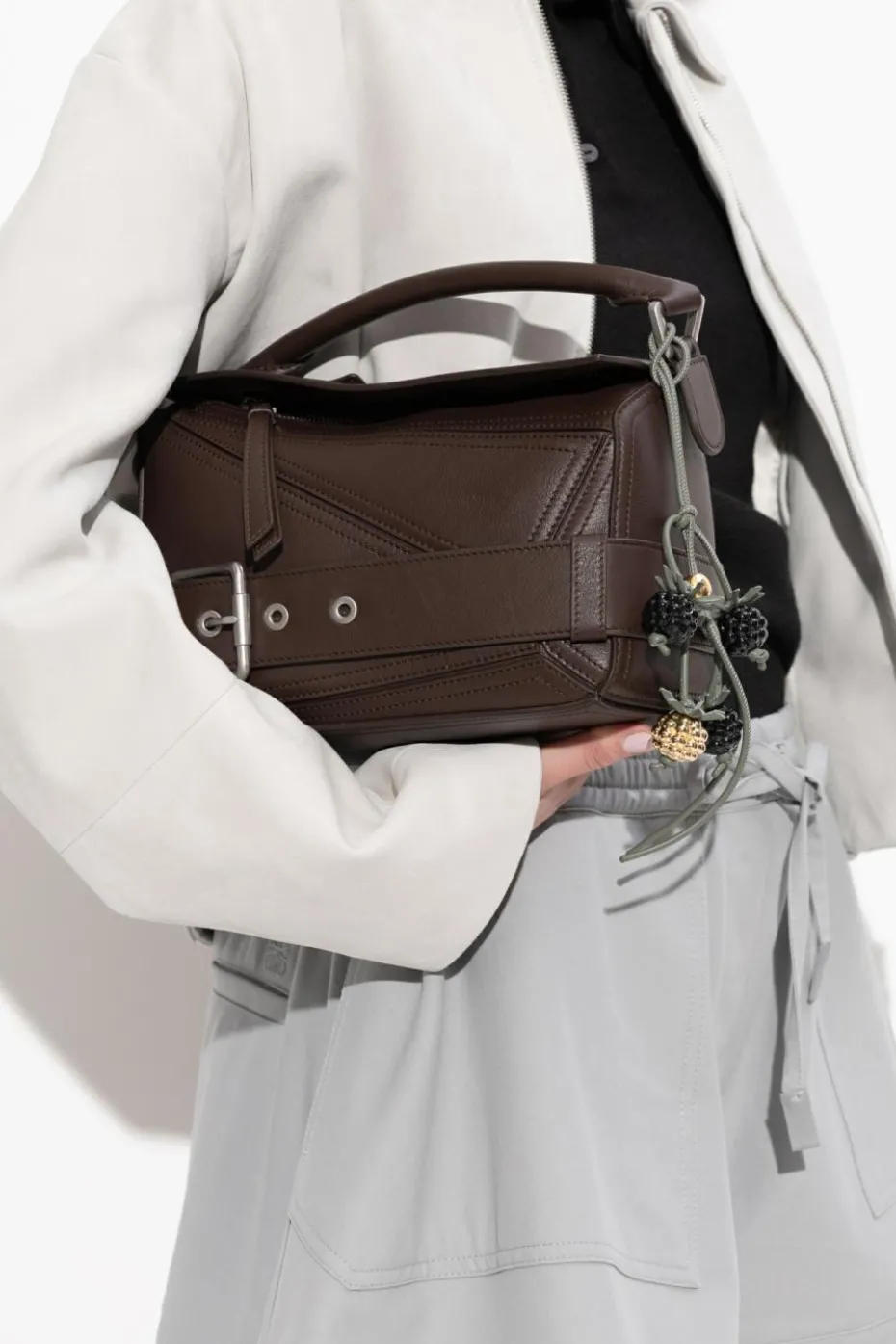 Loewe BROWN Handbag `Small Puzzle`