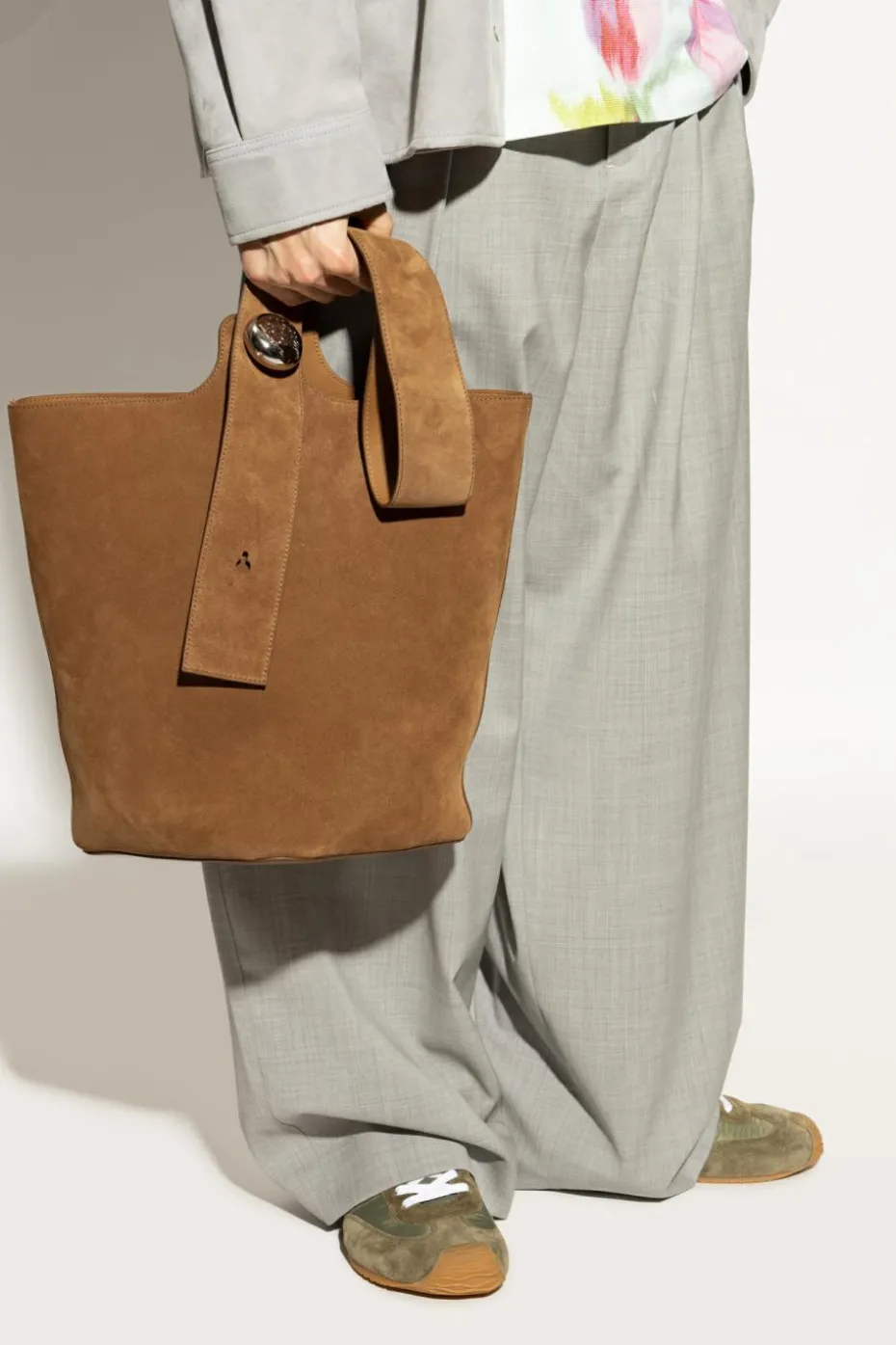Loewe BROWN Shoulder bag "Cubi Small"