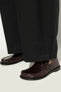 Loewe BURGUNDY 'Campo' loafers