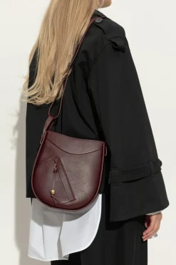 Loewe BURGUNDY Handbag Hammlock Slice