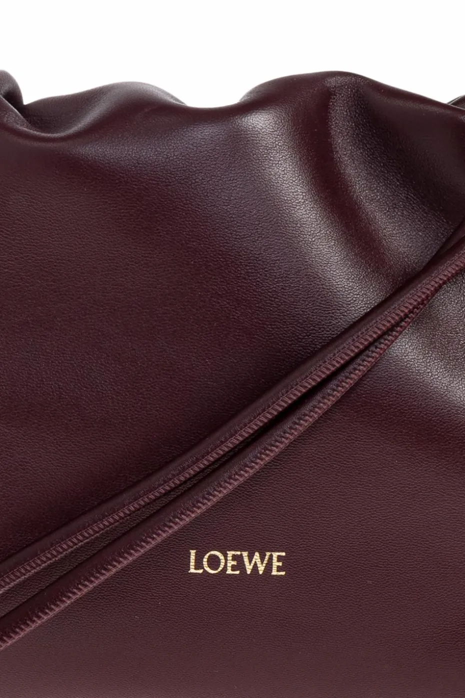 Loewe BURGUNDY Shoulder bag "Flamenco Medium"