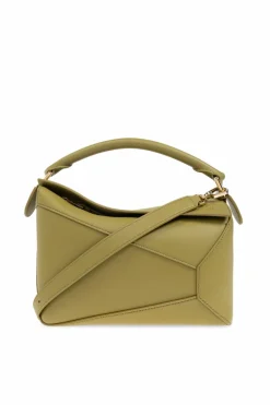 Loewe GREEN Handbag `Small Puzzle`