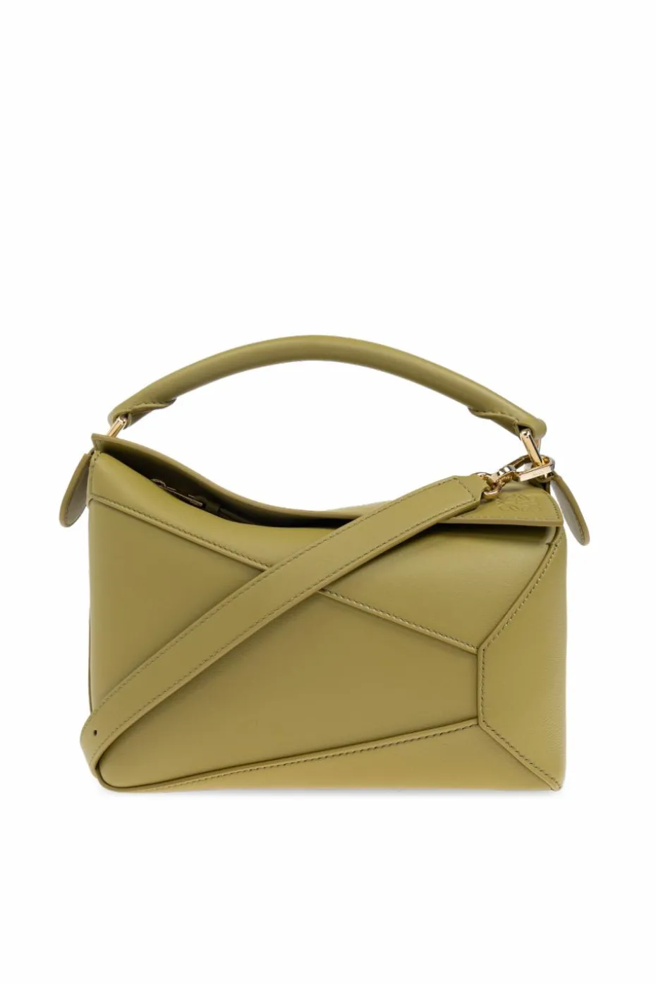 Loewe GREEN Handbag `Small Puzzle`