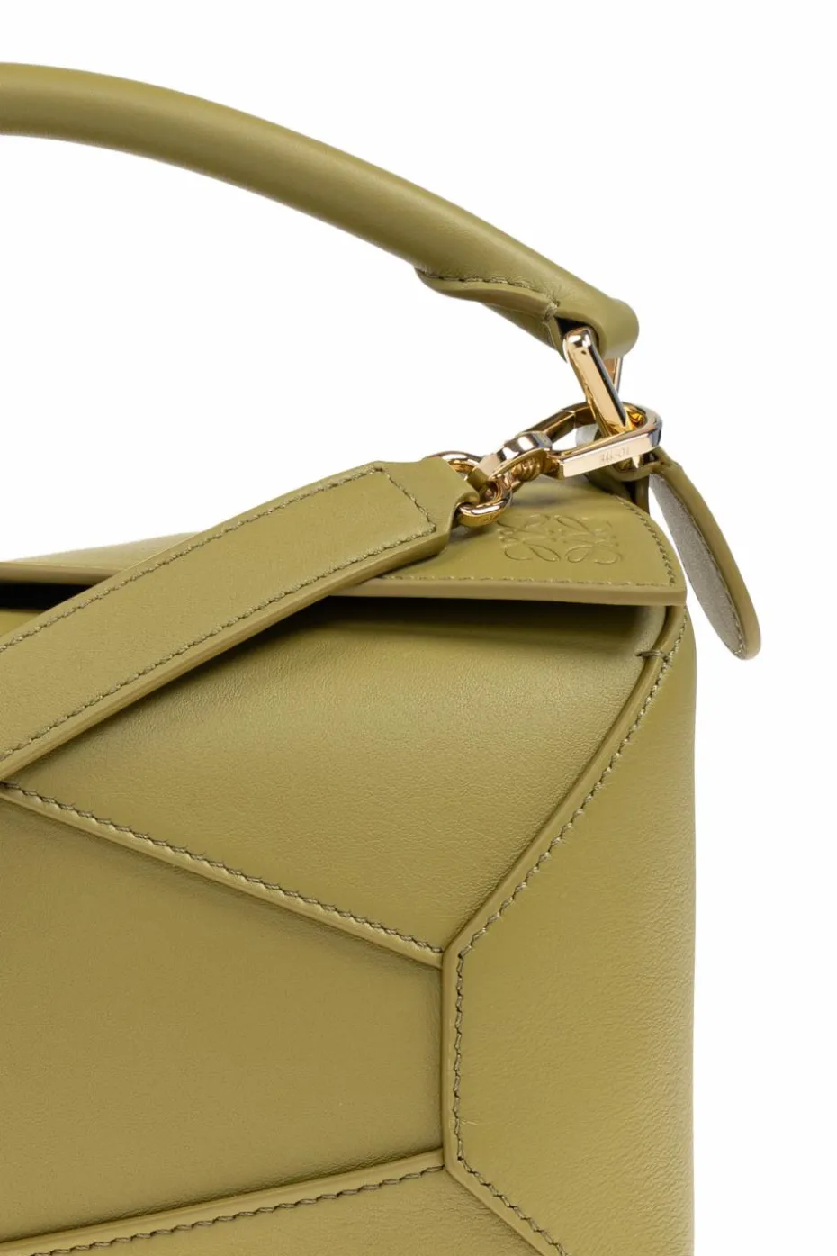 Loewe GREEN Handbag `Small Puzzle`