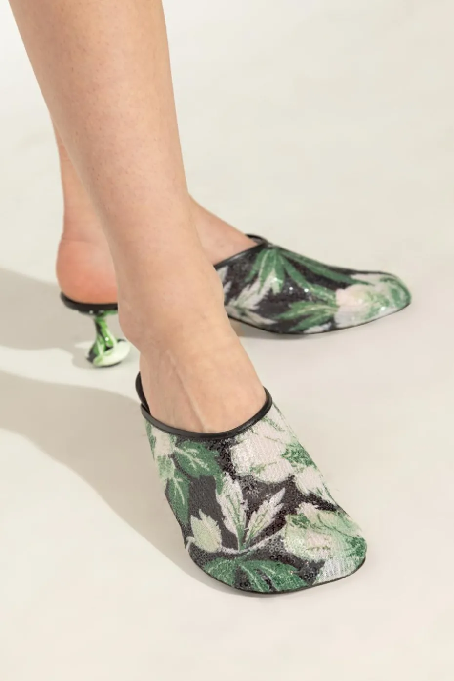 Loewe GREEN Heeled mules Toy