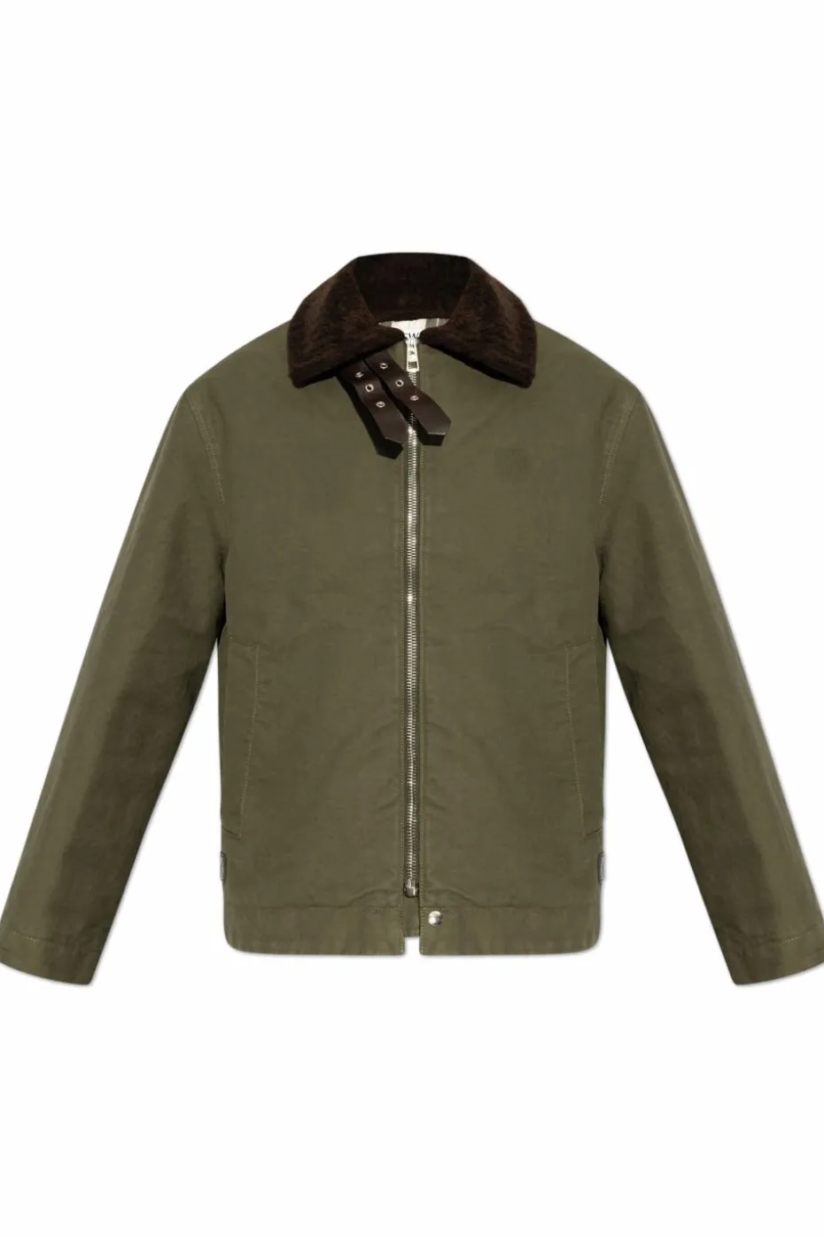 Loewe GREEN Jacket with collar