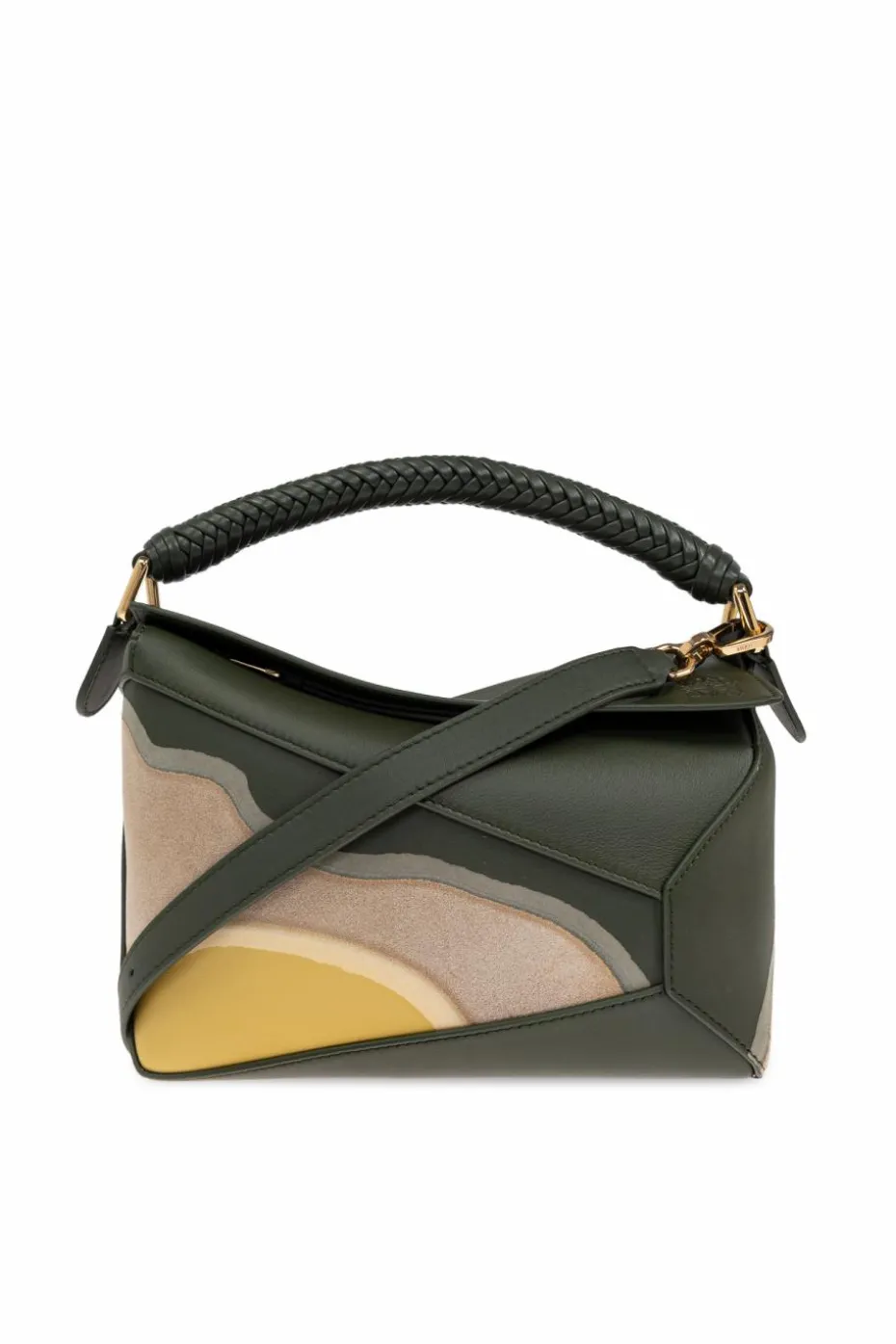 Loewe GREEN Small Puzzle handbag