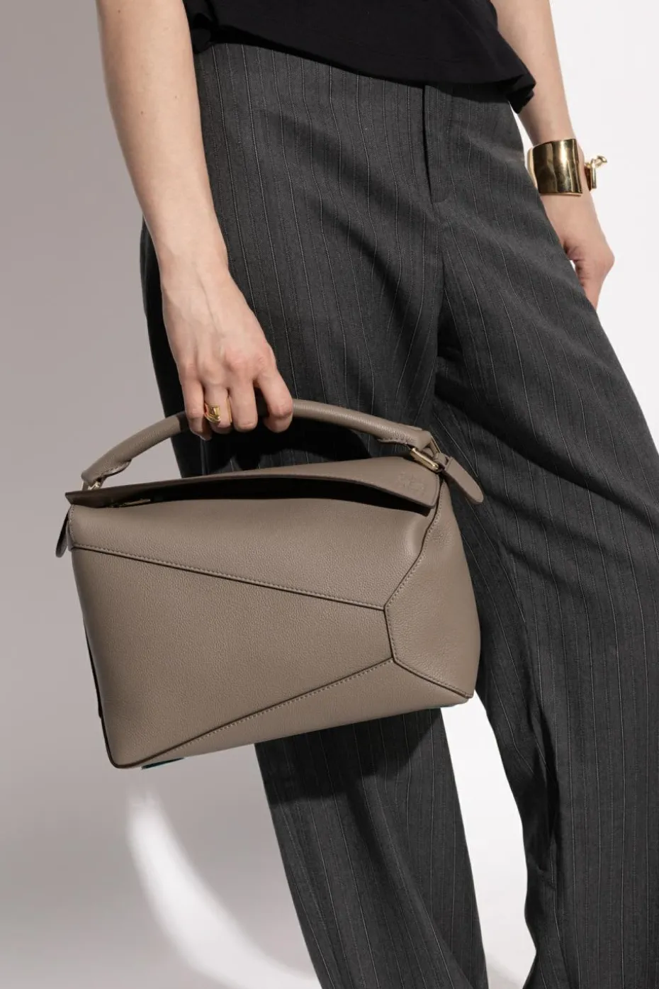 Loewe GREY Handbag "Puzzle Medium"