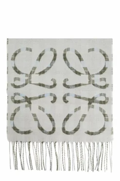 Loewe GREY Scarf with monogram