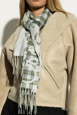 Loewe GREY Scarf with monogram