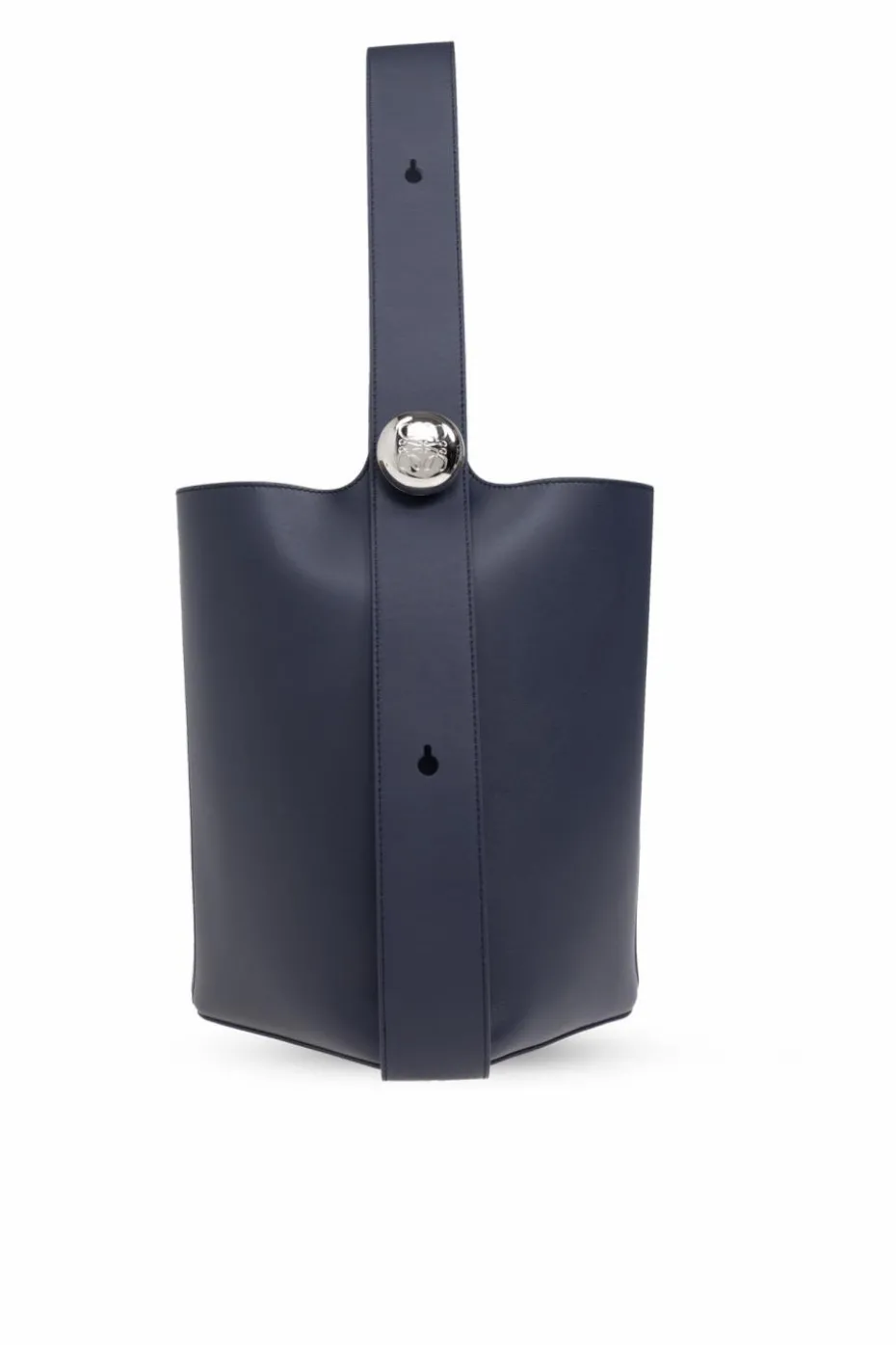 Loewe NAVY BLUE Pebble Medium bucket-style shoulder bag
