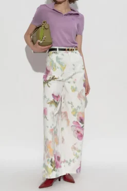 Loewe PURPLE Polo with logo