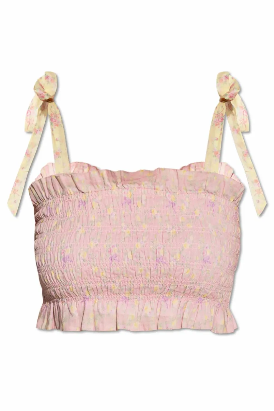 LoveShackFancy PINK Corbin top