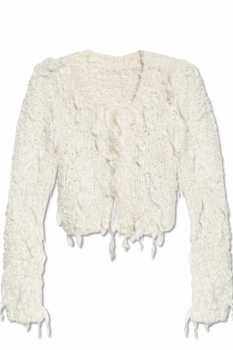 LoveShackFancy WHITE Cardigan `Carol`