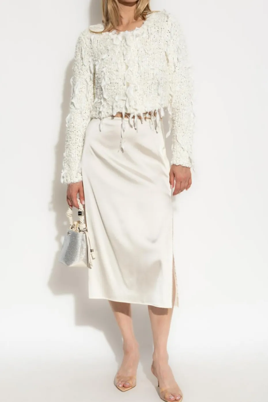 LoveShackFancy WHITE Cardigan `Carol`