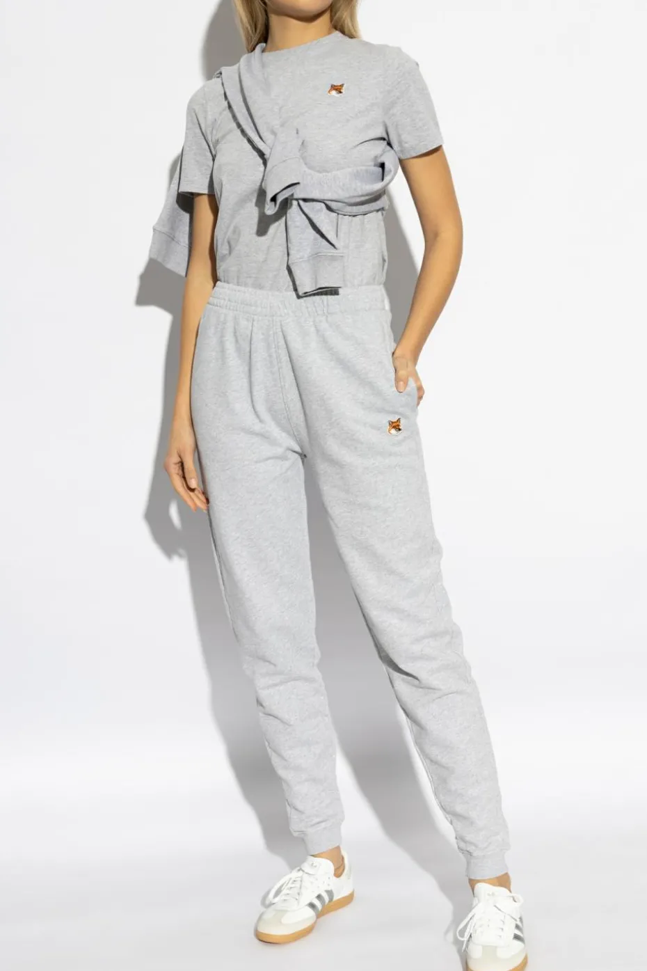 Maison Kitsuné GREY Sweatpants with logo