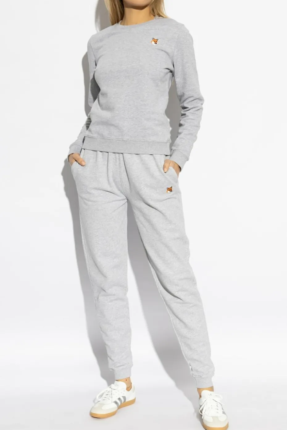 Maison Kitsuné GREY Sweatshirt with Logo