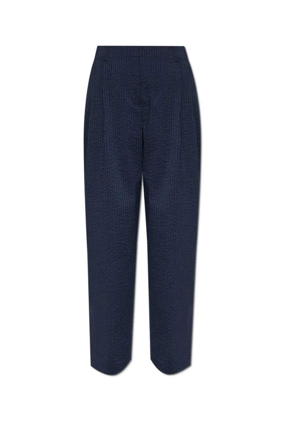 Maison Kitsuné NAVY BLUE Striped Pattern Pants