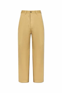 Maison Margiela beige Creased Trousers