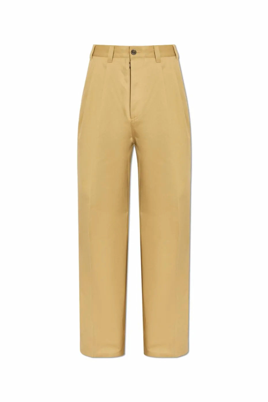 Maison Margiela beige Creased Trousers