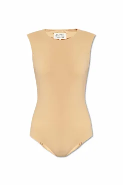 Maison Margiela beige Sleeveless bodysuit