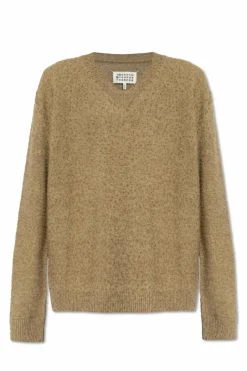 Maison Margiela beige Sweater with vintage effect