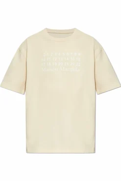 Maison Margiela beige T-shirt with print