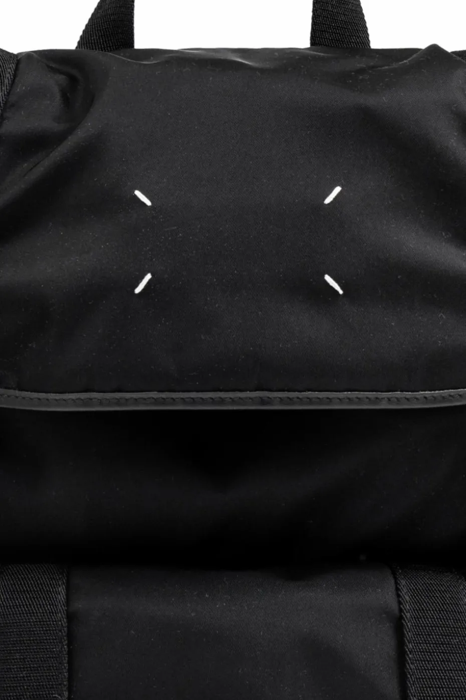 Maison Margiela BLACK Backpack with logo