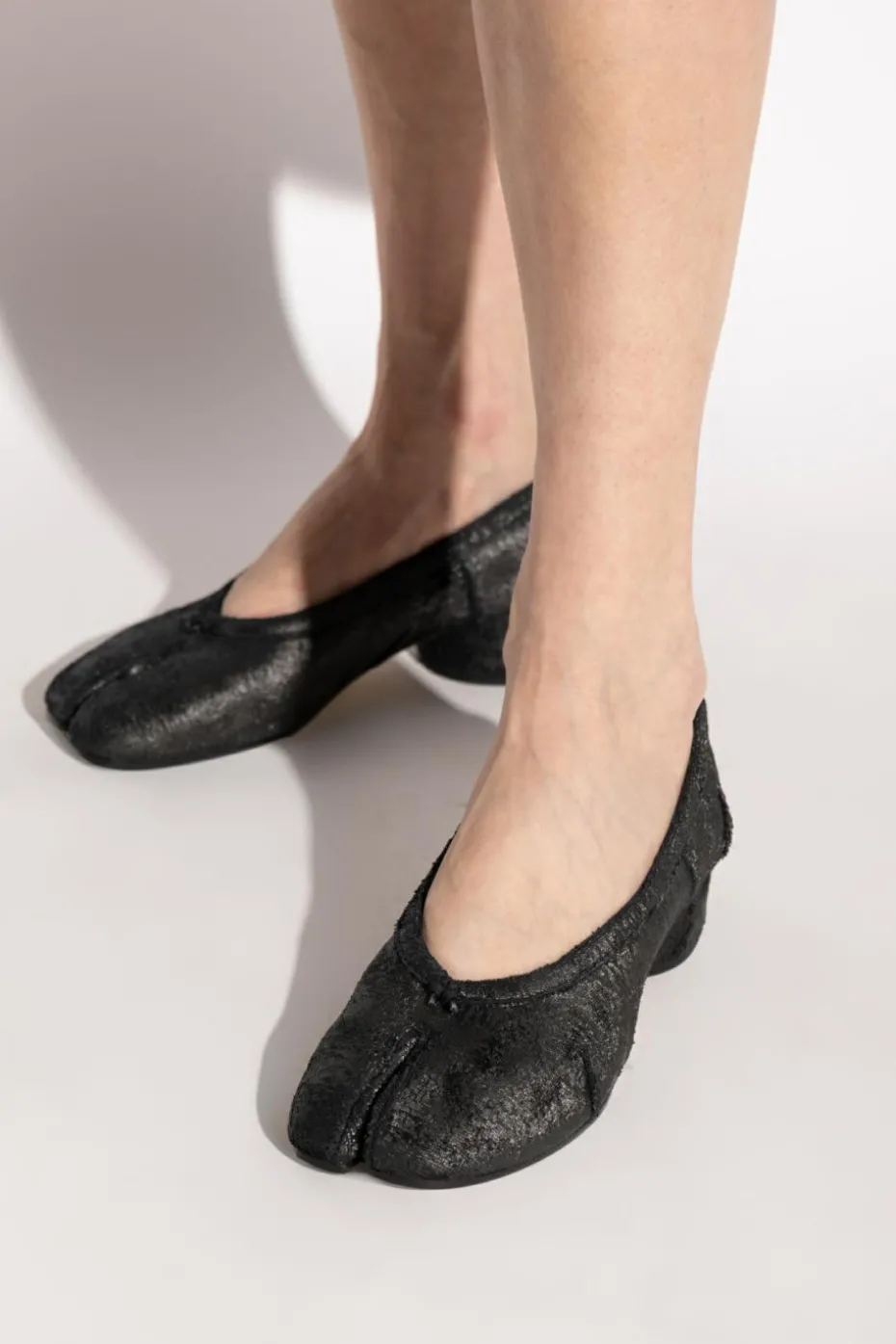 Maison Margiela BLACK Heeled shoes with Tabi toe