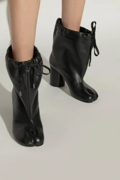 Maison Margiela BLACK Heeled `Tabi` Ankle Boots